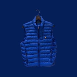 Ralph Lauren Men’s Blue Puffer Vest - NWT - Original Price $188
